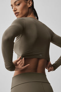 Alosoft Crop Finesse Long Sleeve