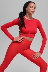 Alosoft Crop Finesse Long Sleeve