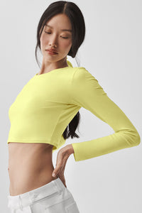 Alosoft Crop Finesse Long Sleeve