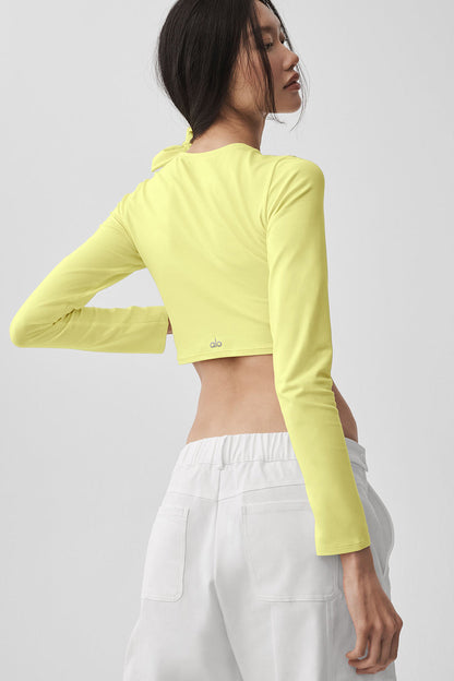 Alosoft Crop Finesse Long Sleeve