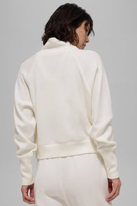 Waffle Weekend Escape Mock Neck Long Sleeve