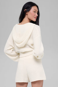 Sweat À Capuche Zippé En Cachemire Plush Waffle