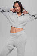 Sweat À Capuche Zippé En Cachemire Plush Waffle