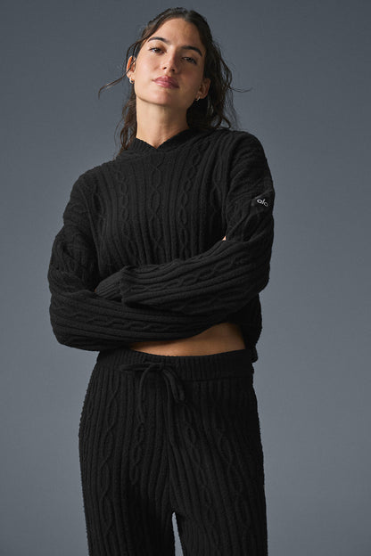 Sweat À Capuche En Maille Torsadée Winter Bliss
