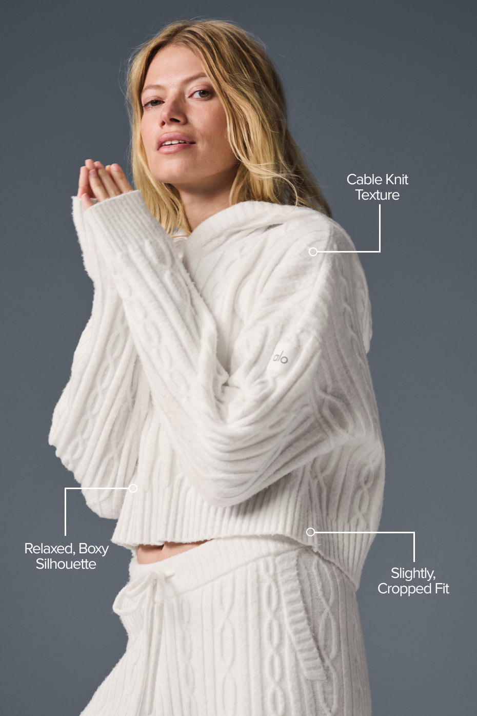 Sweat À Capuche En Maille Torsadée Winter Bliss