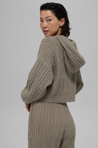 Sweat À Capuche En Maille Torsadée Winter Bliss
