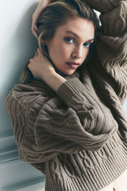 Cable Knit Winter Bliss Hoodie