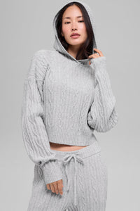 Sweat À Capuche En Maille Torsadée Winter Bliss