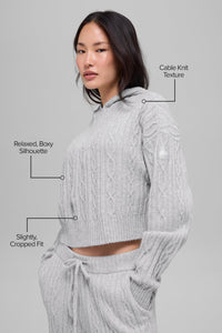 Sweat À Capuche En Maille Torsadée Winter Bliss
