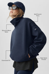 Hazy Mock Neck Pullover