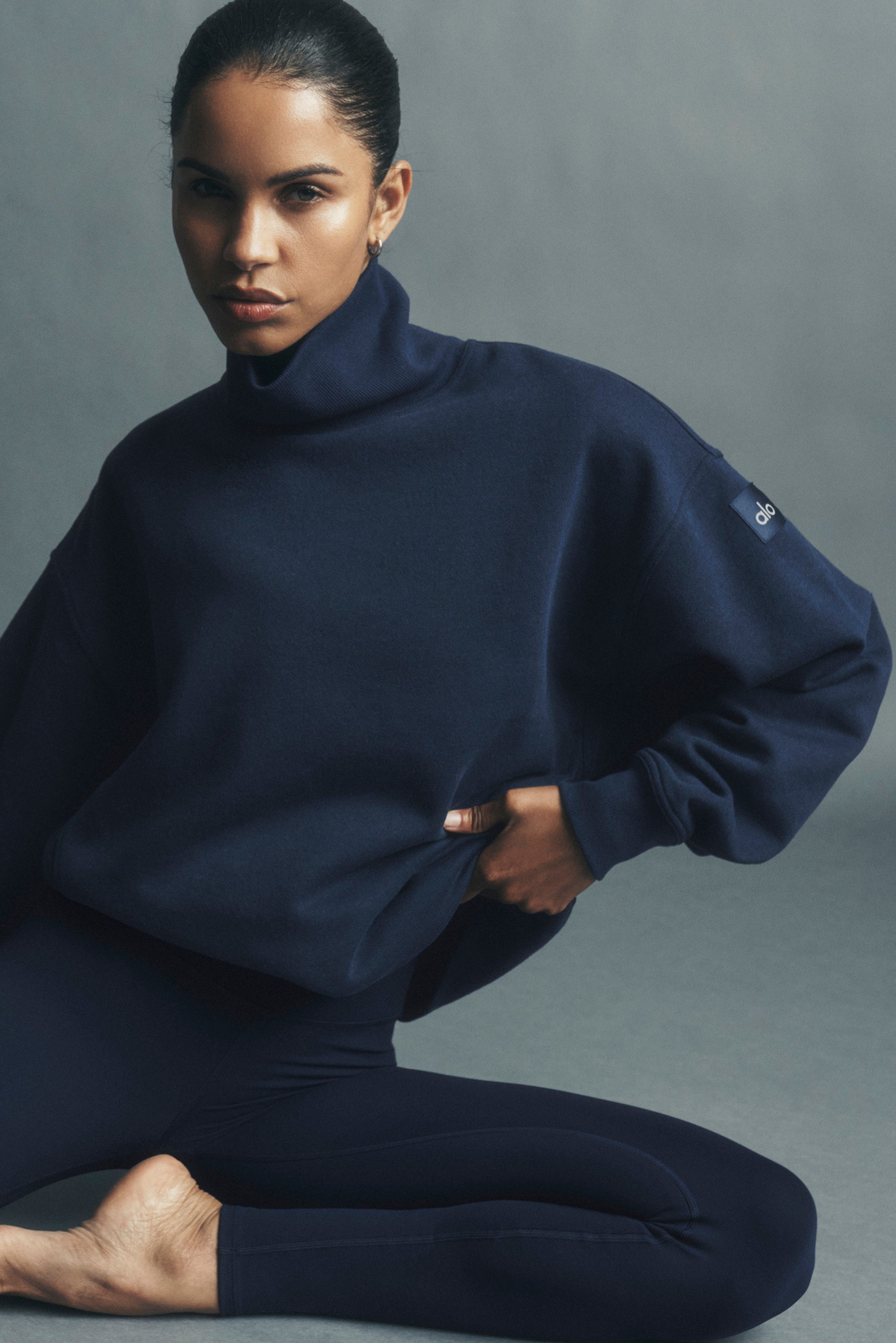 Hazy Mock Neck Pullover