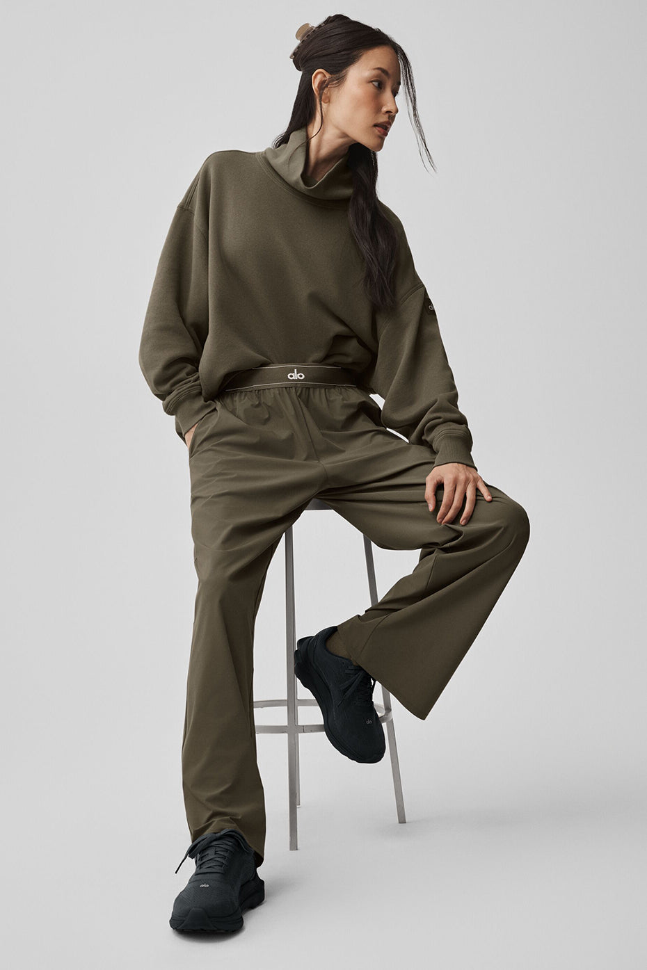 Hazy Mock Neck Pullover