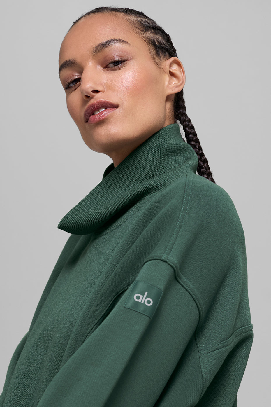 Hazy Mock Neck Pullover