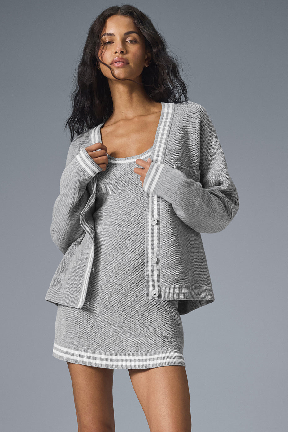 Cardigan En Maille Tennis Club
