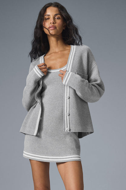 Tennis Club Sweater Knit Cardigan