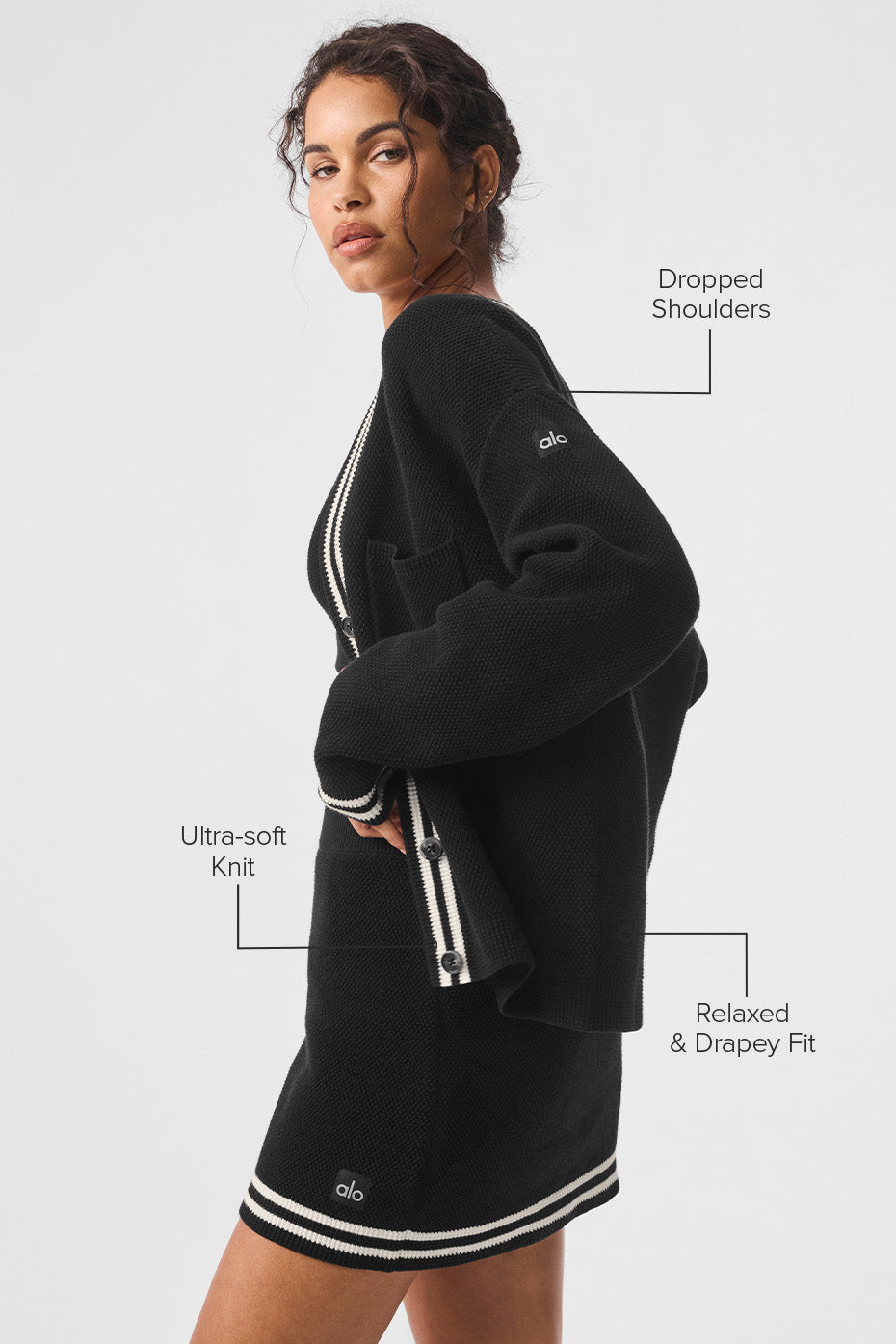 Cardigan En Maille Tennis Club