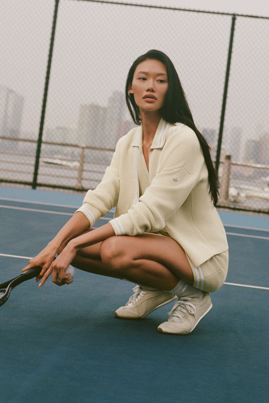 Cardigan En Maille Tennis Club