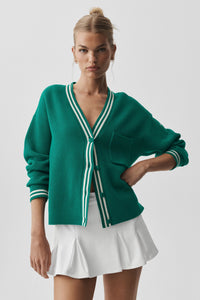 Cardigan En Maille Tennis Club