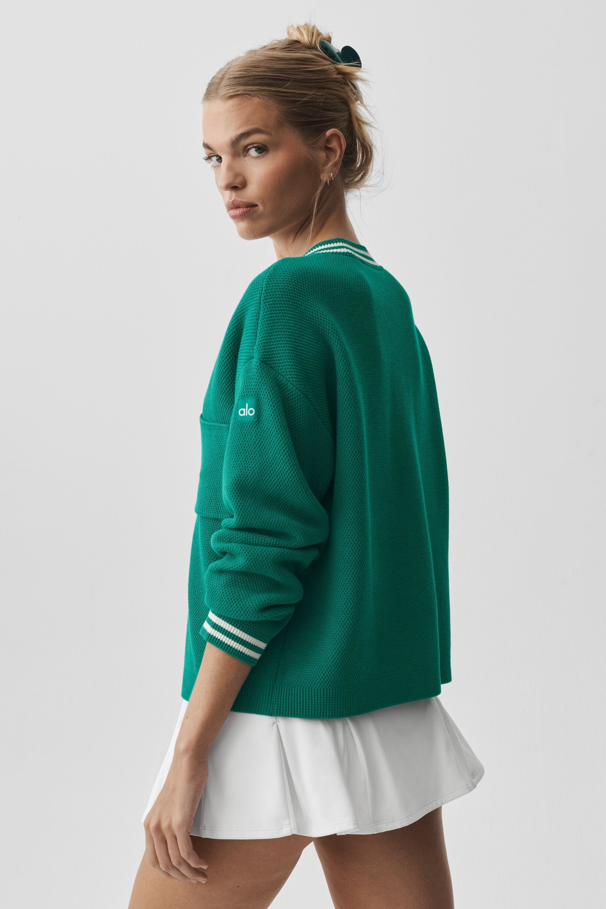 Cardigan En Maille Tennis Club