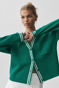 Cardigan En Maille Tennis Club