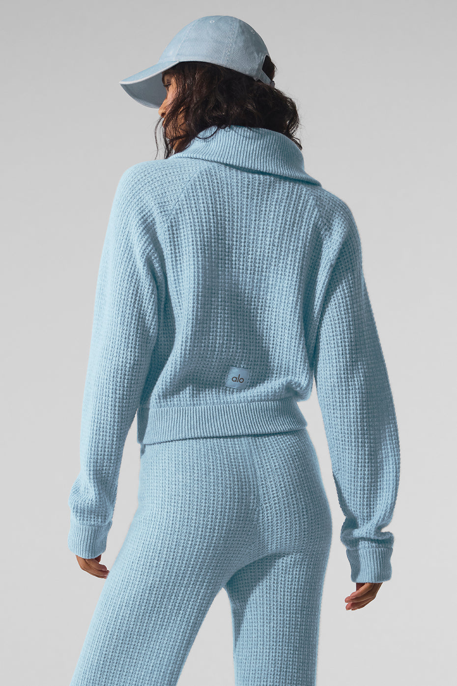 Pull Zippé 1/4 En Cachemire Plush Waffle