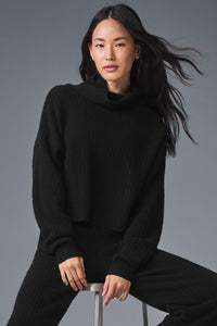 Pull Col Roulé En Cachemire Plush Waffle