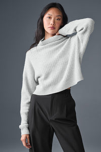 Pull Col Roulé En Cachemire Plush Waffle