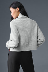 Pull Col Roulé En Cachemire Plush Waffle