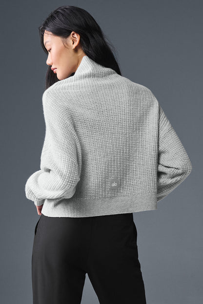 Pull Col Roulé En Cachemire Plush Waffle