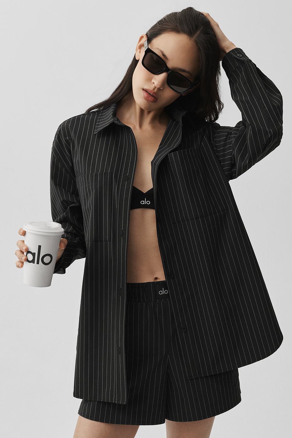 Chemise Manches Longues À Fines Rayures Daylight