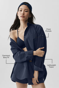 Chemise Manches Longues À Fines Rayures Daylight