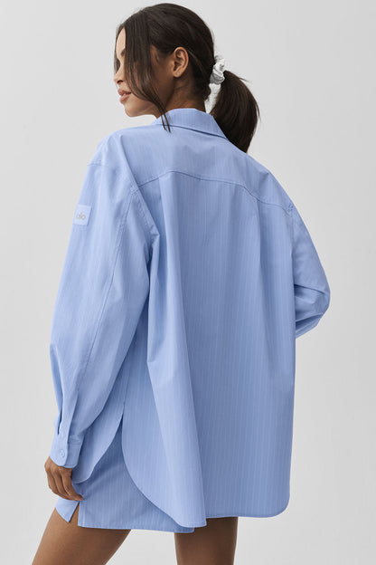 Chemise Manches Longues À Fines Rayures Daylight