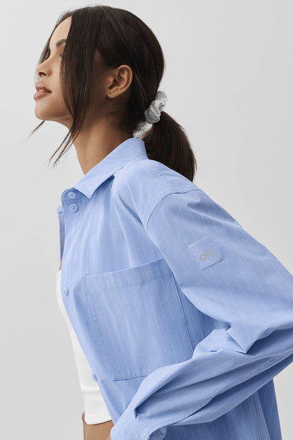 Chemise Manches Longues À Fines Rayures Daylight