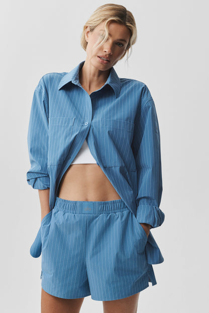 Chemise Manches Longues À Fines Rayures Daylight