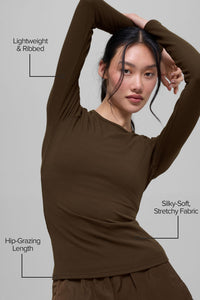Ribbed Modal Long Sleeve