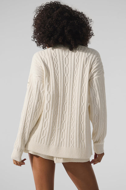 Cardigan En Maille Torsadée Winter Bliss