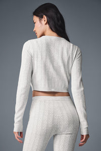 Pointelle Sweater Be Mine Cardigan
