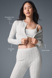 Cardigan Tricot Pointelle Be Mine