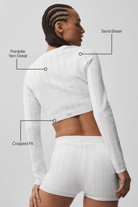 Cardigan Sweat Pointelle Be Mine