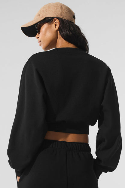 Cropped Accolade Crewneck