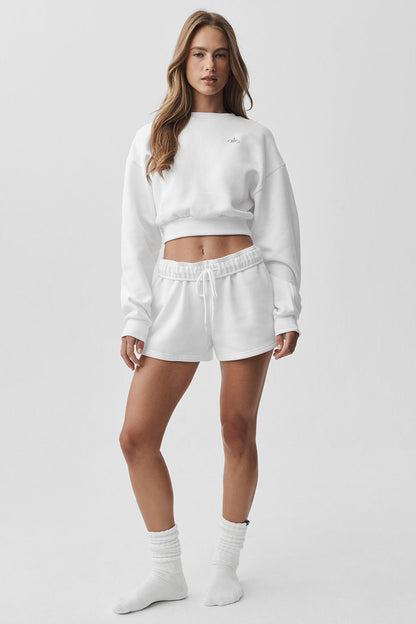 Cropped Accolade Crewneck