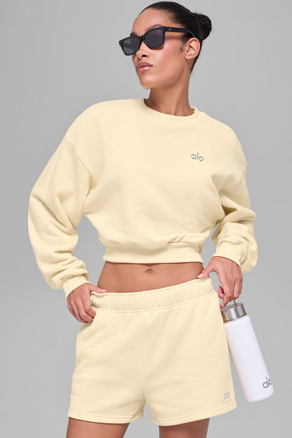 Cropped Accolade Crewneck