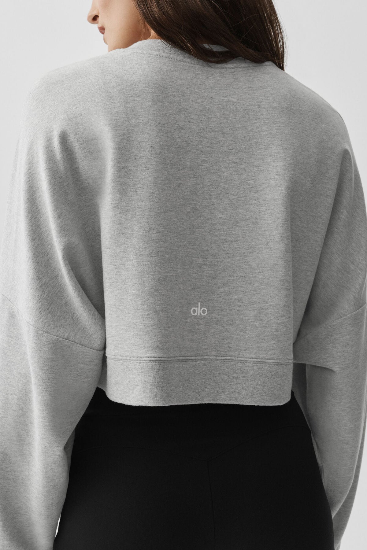 Cropped Sway Crew Neck Pullover