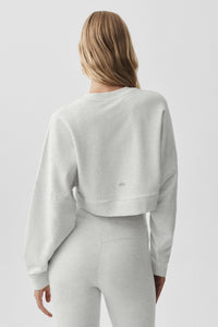 Cropped Sway Crew Neck Pullover