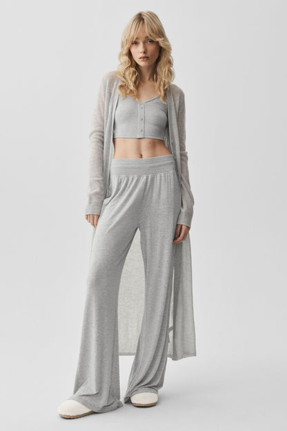 Cardigan Long En Cachemire Sheer