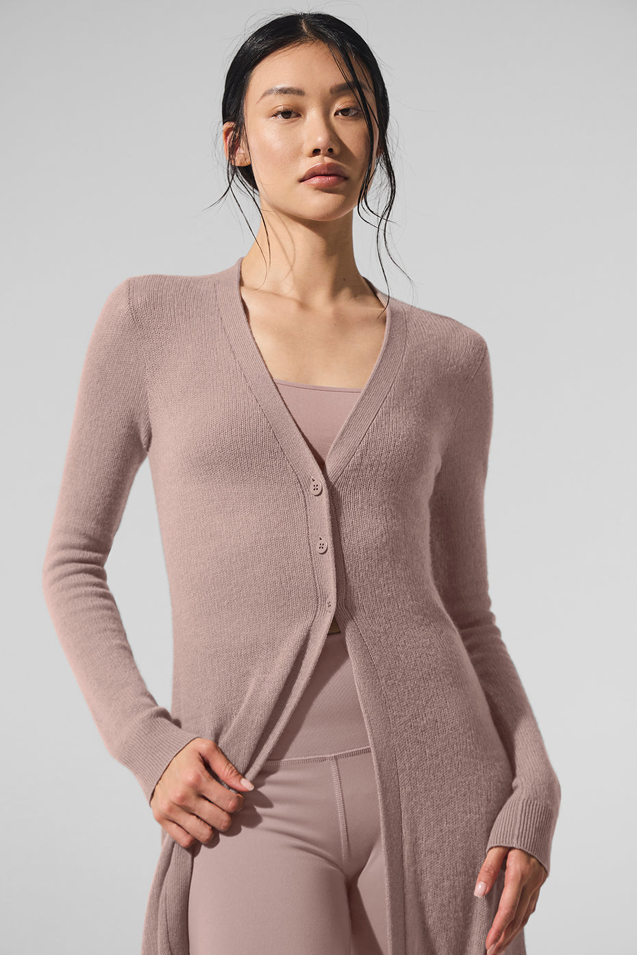 Cardigan Long En Cachemire Sheer