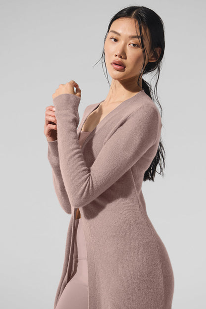 Cardigan Long En Cachemire Sheer