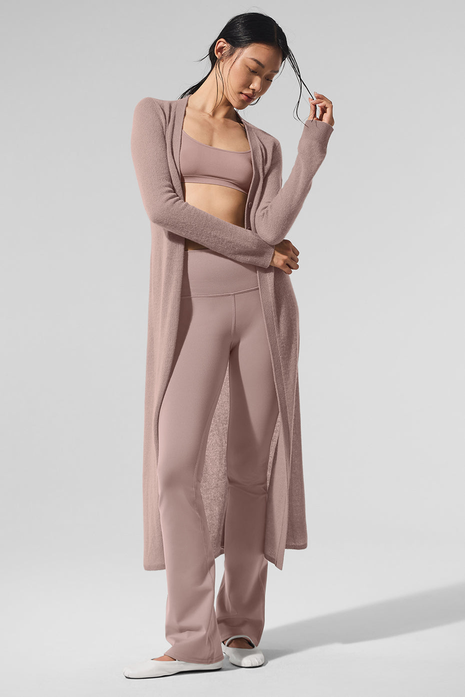 Cardigan Long En Cachemire Sheer