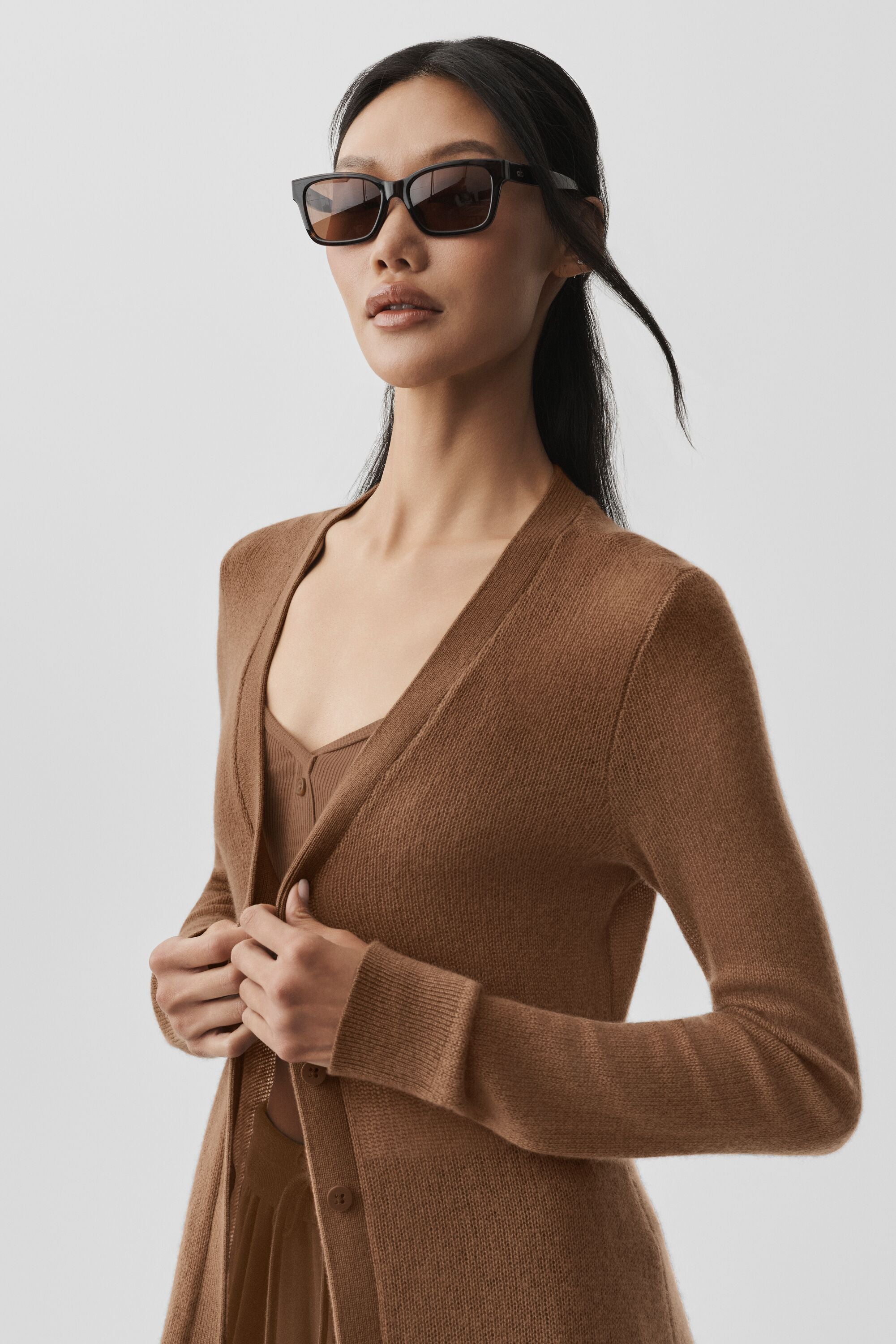 Cardigan Long En Cachemire Sheer