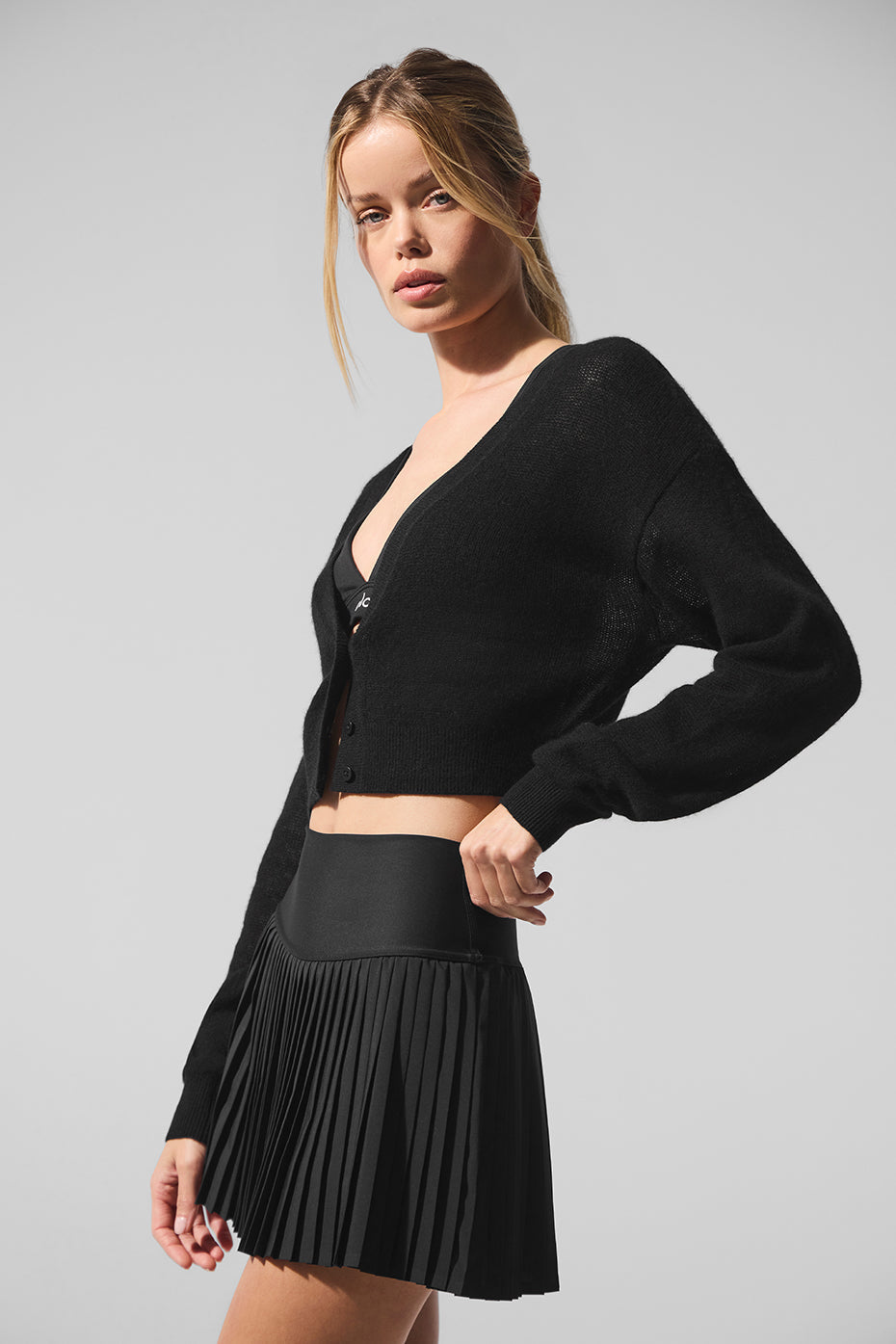 Cardigan Court En Cachemire Sheer